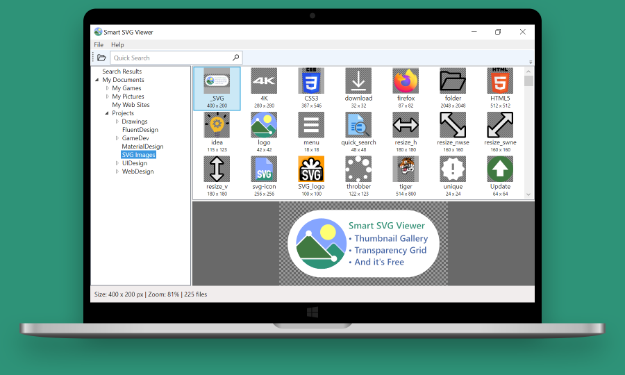 Download Smart Svg Viewer Free Svg Image Viewer For Windows With Thumbnail Gallery And Transparency Grid